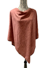 Load image into Gallery viewer, Poncho-Cozy Heathered Knit